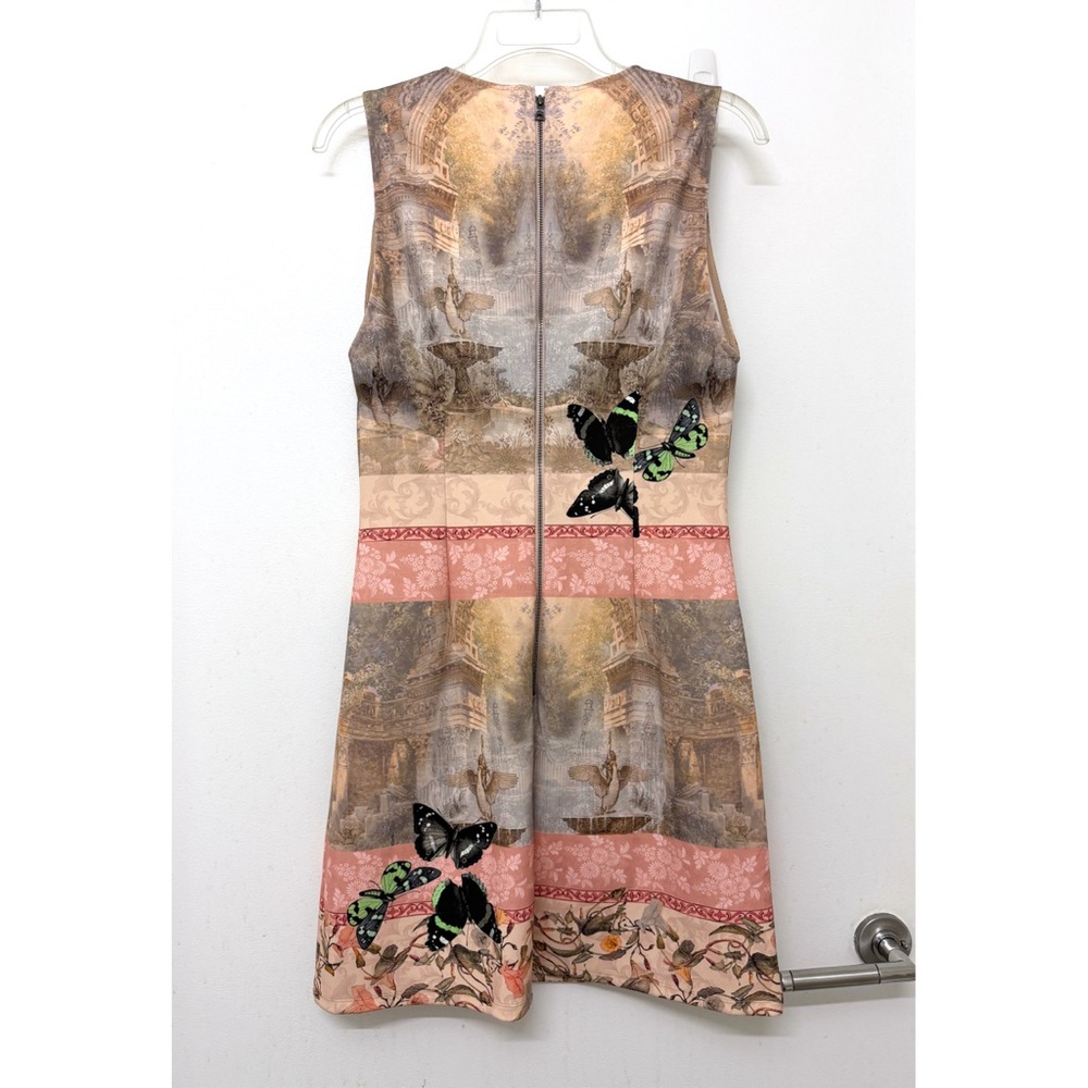 NWT Alice + Olivia Wynell Versailles A Line Mini Dress Pink Palace Butterfly 10 - Picture 8 of 11